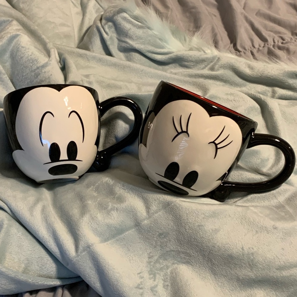 Mickey and Minnie Mouse Coffee Cups